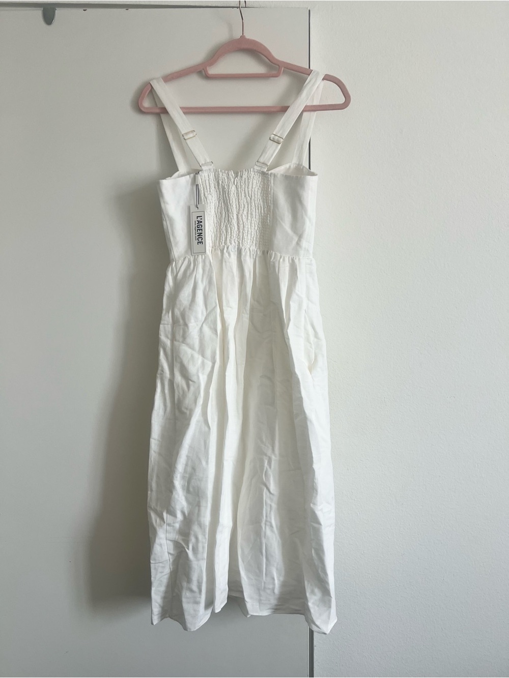 NWT! L'Agence Tiani Bustier Linen-Blend Dress - Picture 13 of 13